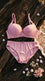 Cream/Grey Padded Bra Set For Women LB5447