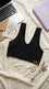 Black Crop Top Bra For Women LB5474