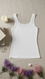 White Solid Tank Top LC0022