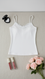 White Solid Tank Top LC0028