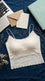 White Solid Tank Top LC0044