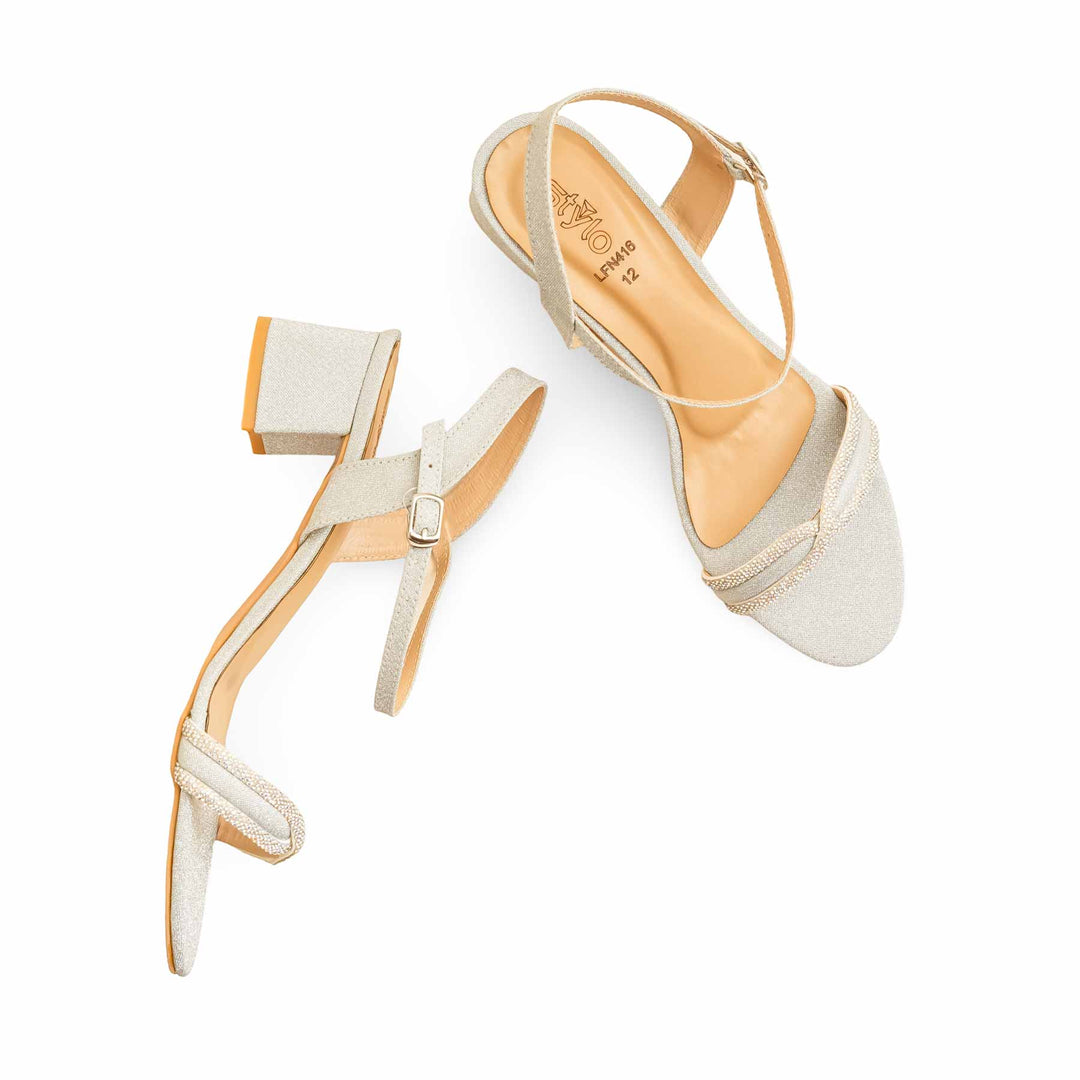Silver Fancy Sandal LFN416