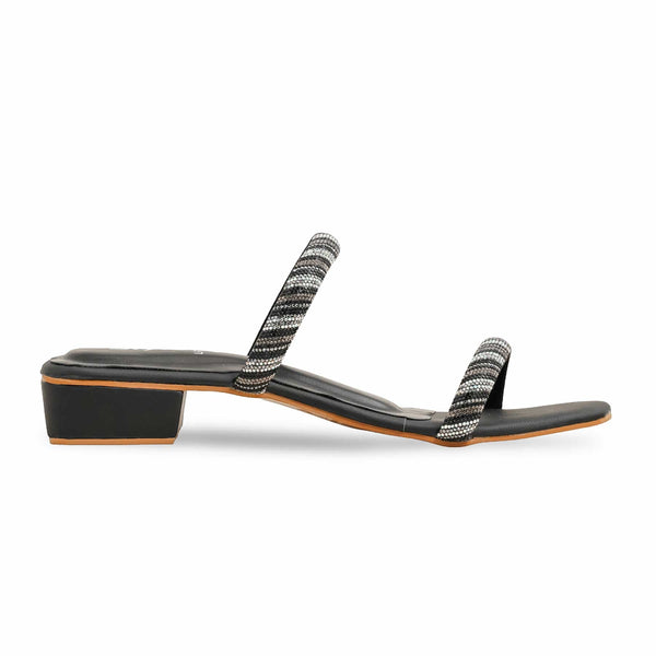 Black Fancy Slipper LFN713