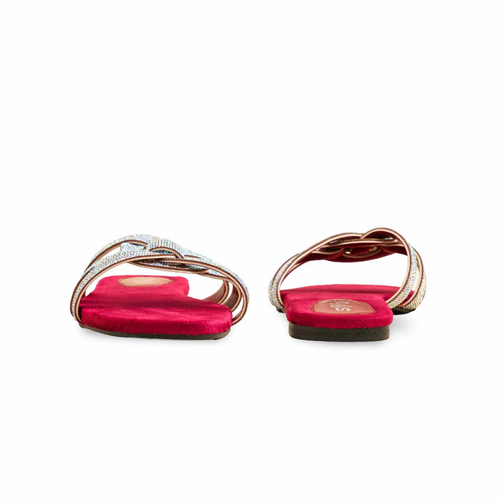 Maroon Fancy Slipper LFN715