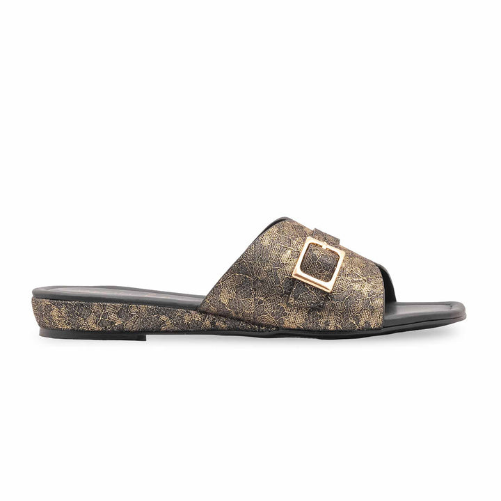 Black Fancy Slipper For Women LFN716