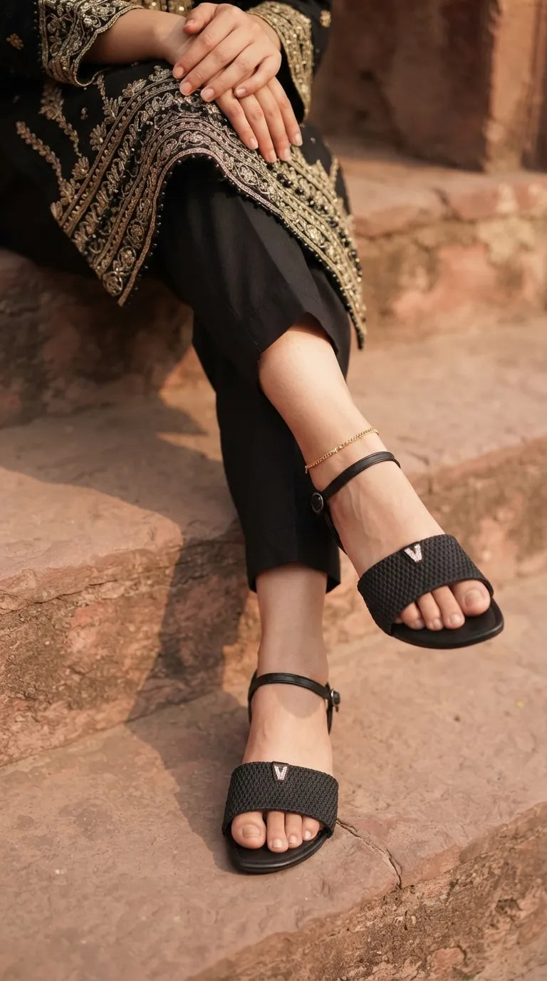 Black Formal Sandal For Women LFR419