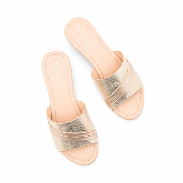 Golden Fancy Slipper For Women LFR729