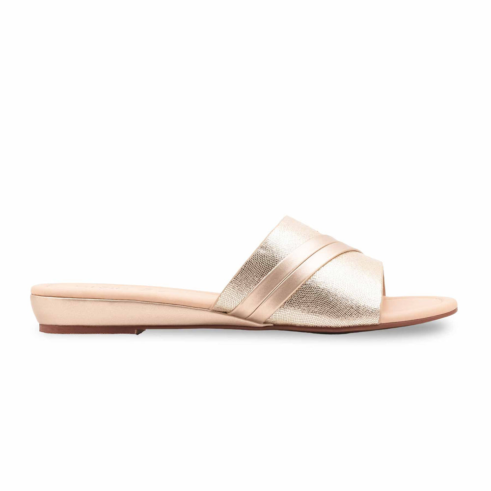 Golden Fancy Slipper For Women LFR729