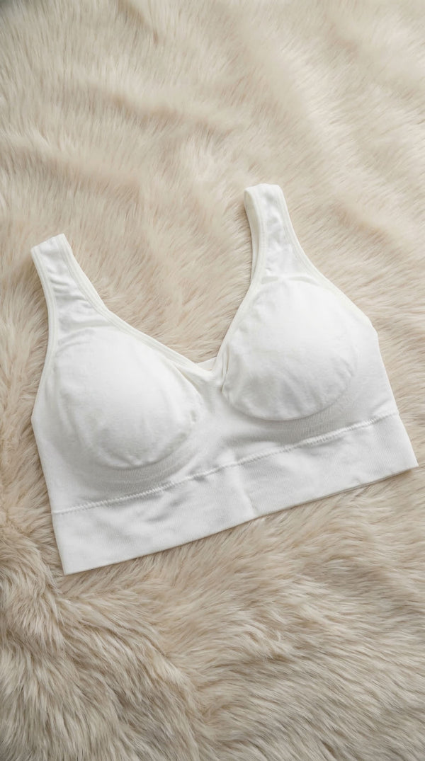 White Sports Bra For Ladies LG0018