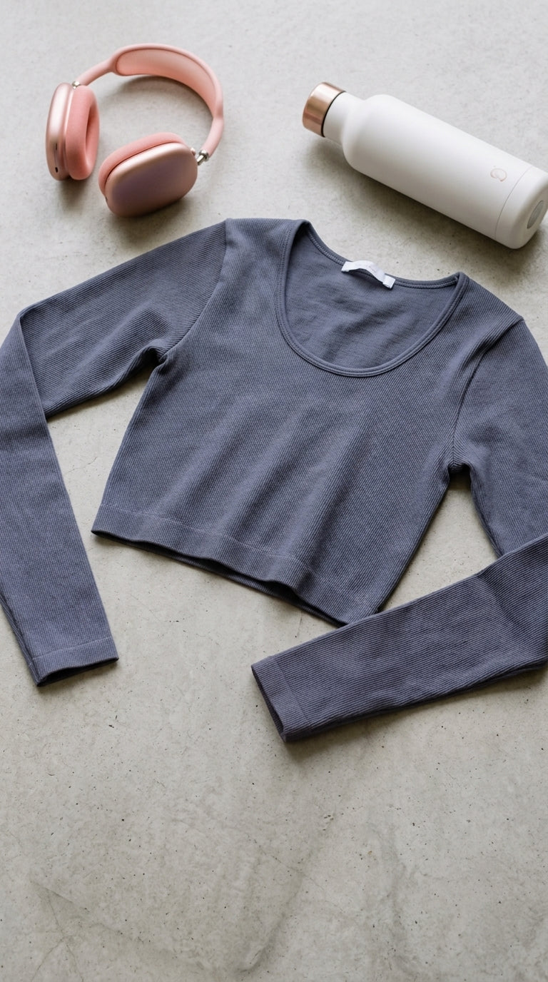 Grey Gym Shirt For Ladies LG0020