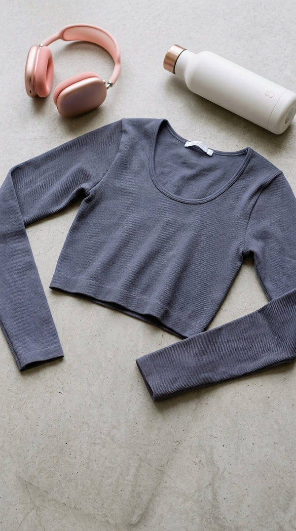 Grey Gym Shirt For Ladies LG0020