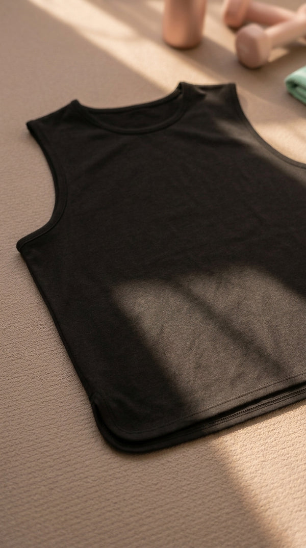 Black Gym Shirt For Ladies LG0021