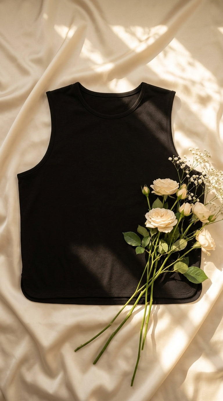 Black Gym Shirt For Ladies LG0021