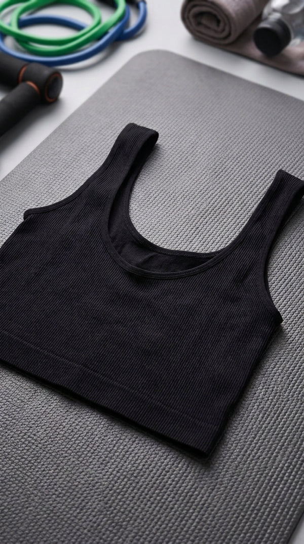 Black Sports Bra For Ladies LG0030