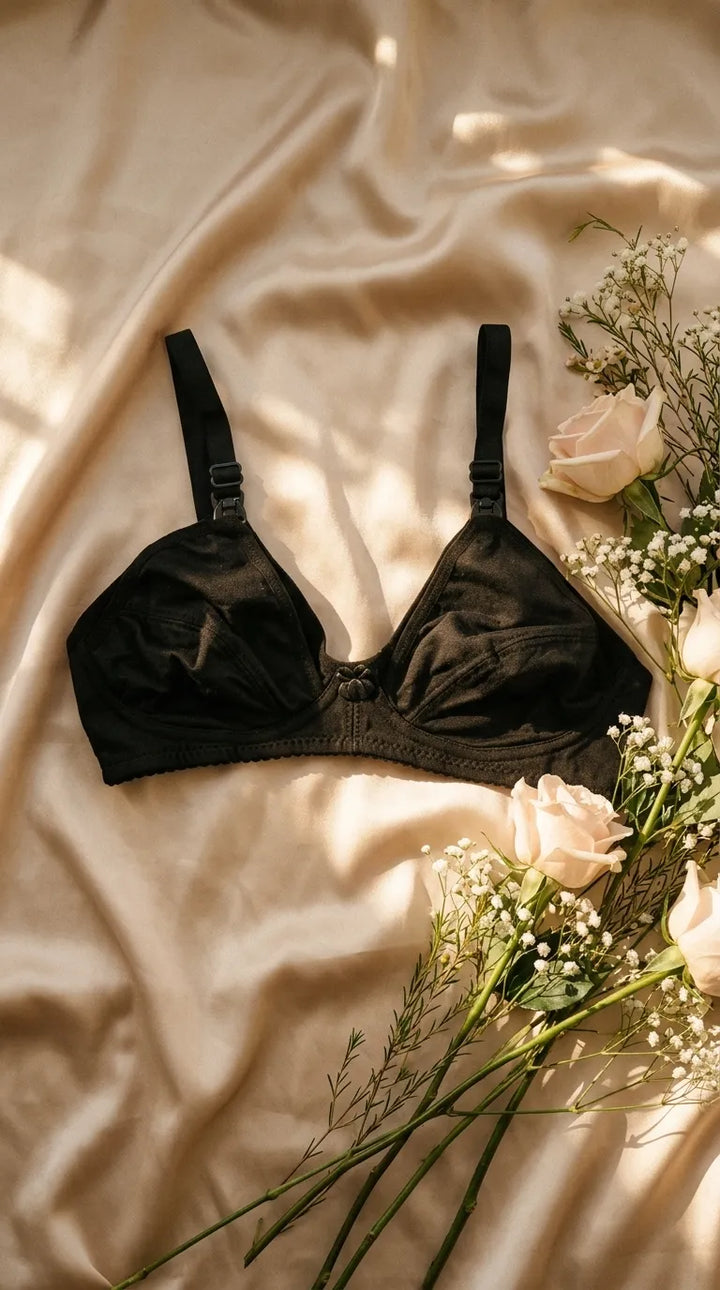 Black Feeding Bra For Women LM0014