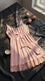 Peach Short Nighty For Women LN0107