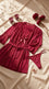 Maroon Short Inner Gown Nighty LN0114