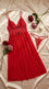 Red Long Nighty For Women LN0118