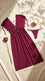 Maroon Long Nighty For Women LN0122