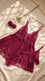 Maroon Short Nighty For Women LN0127