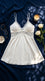 White Short Nighty For Women LN0195