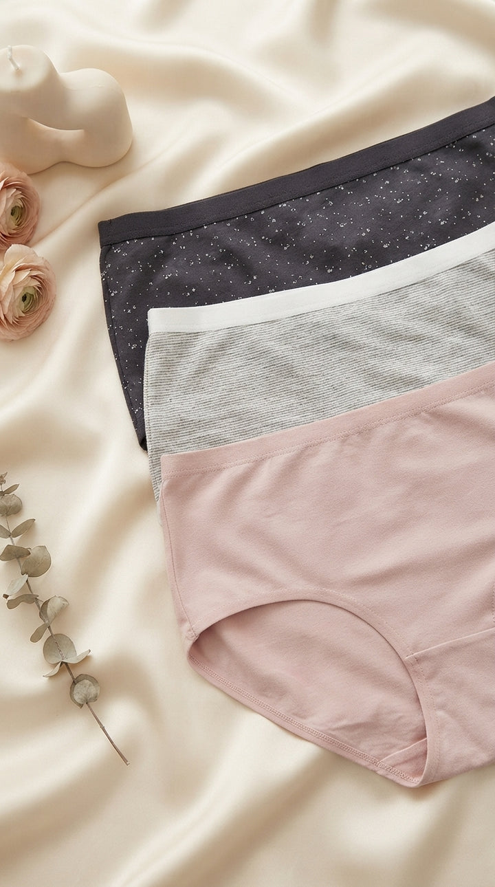 Multy Pack Of Three Midi Panties LP0009