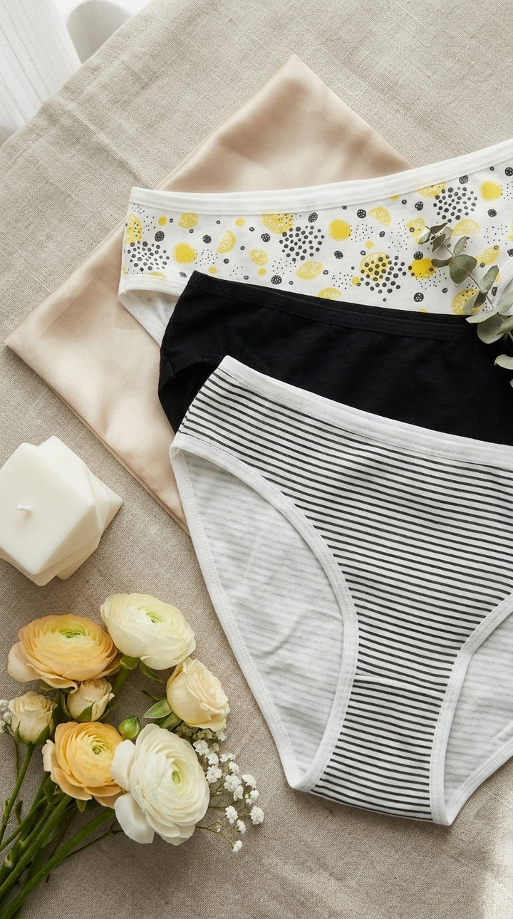 Multy Pack Of Three Full Brief Panties LP0017