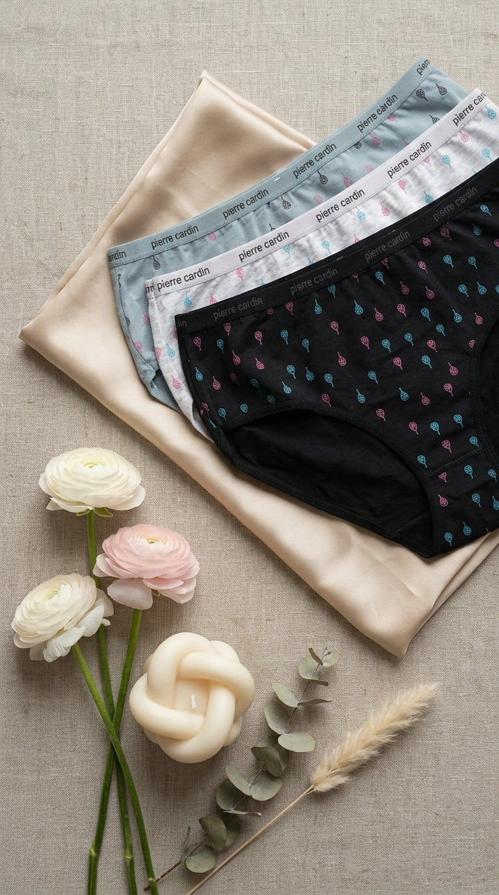 Multy Pack Of Three Full Brief Panties LP0021
