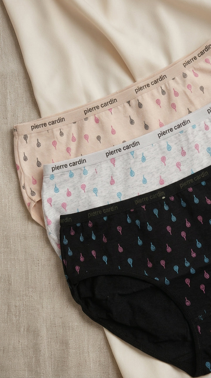 Multy Pack Of Three Full Brief Panties LP0021
