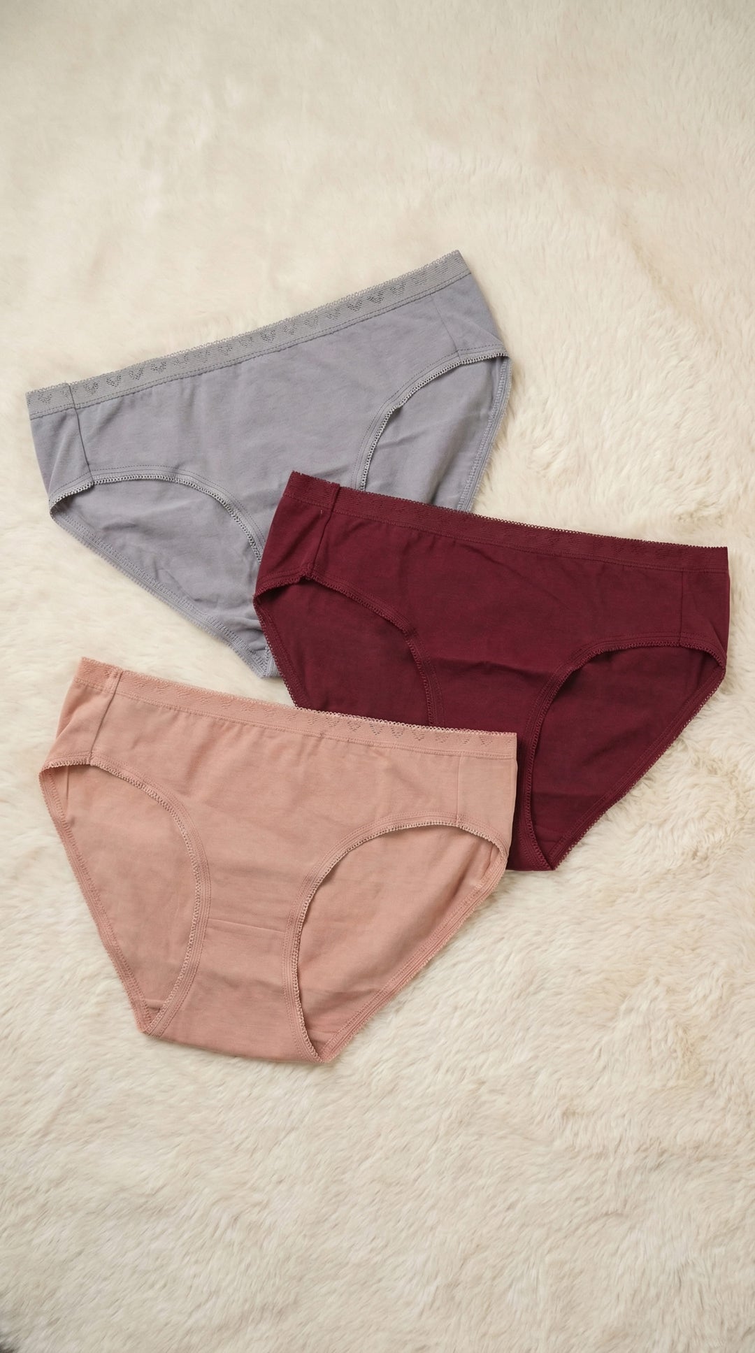 Multy Pack Of Three Full Brief Panties LP0022