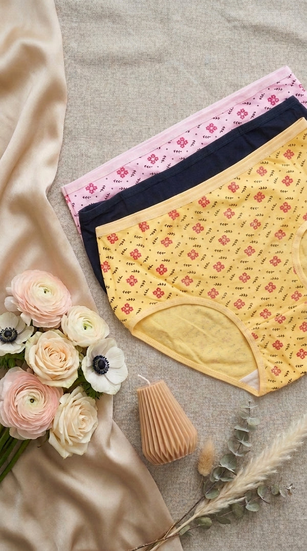 Multy Pack Of Five Full Brief Panties LP0043