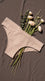 Beige Brazilian Pantie For Women LP5289