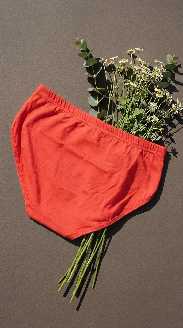 Red Brief Pantie For Women LP5346