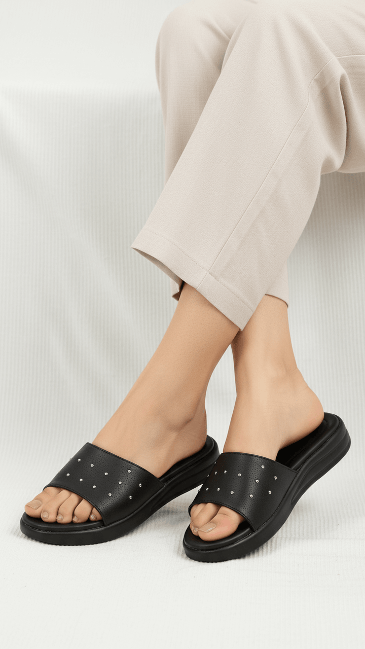 Black Formal Slipper LPU701