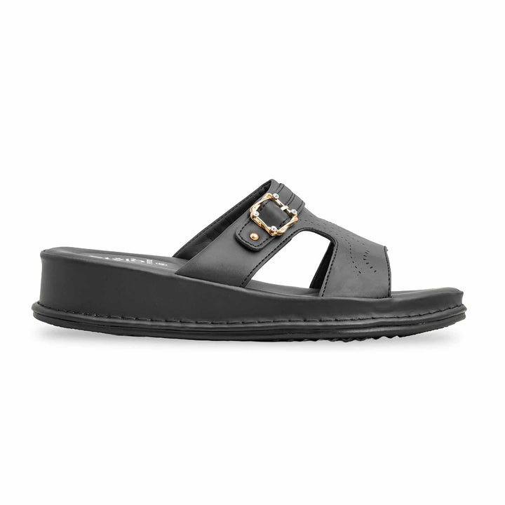 Black Formal Slipper For Ladies LPU702