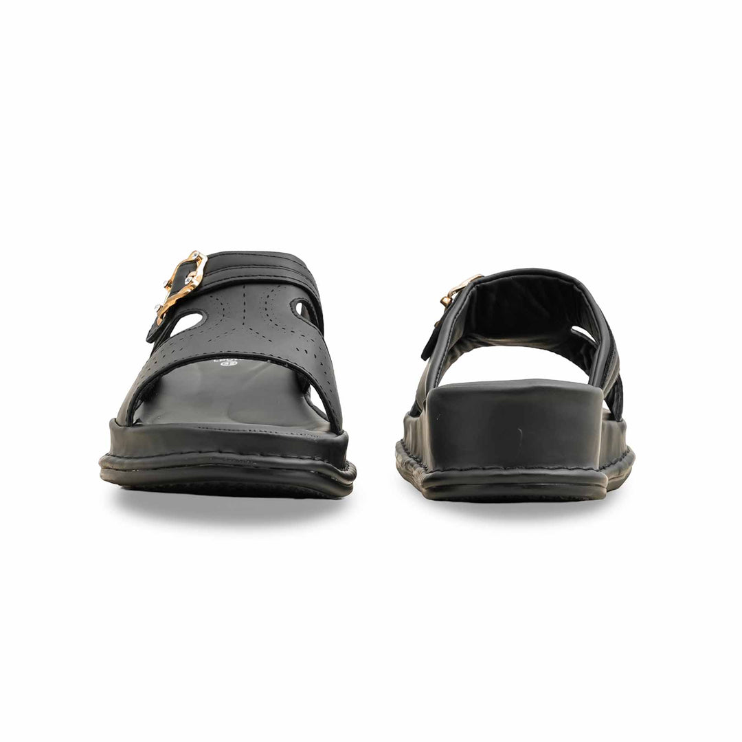 Black Formal Slipper For Ladies LPU702