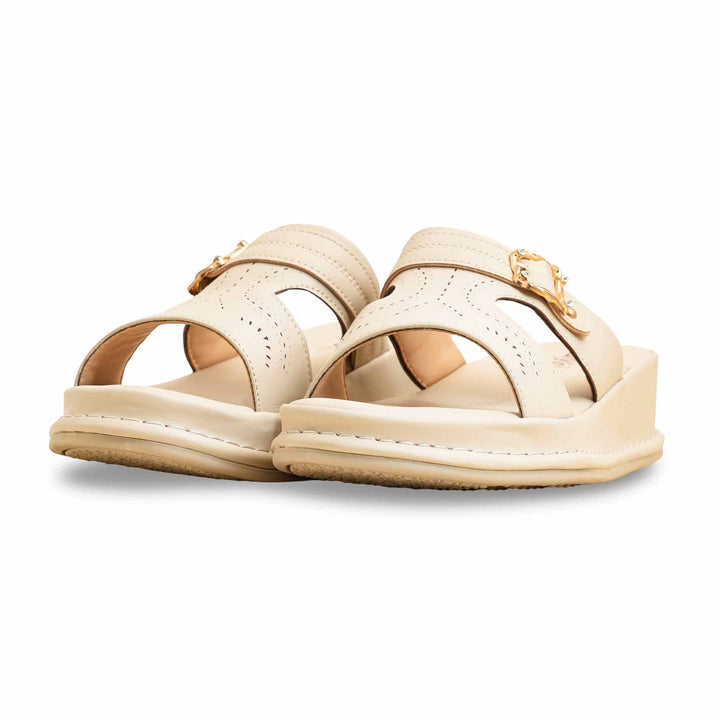 Beige Formal Slipper For Ladies LPU702
