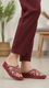 Maroon Formal Slipper LPU703