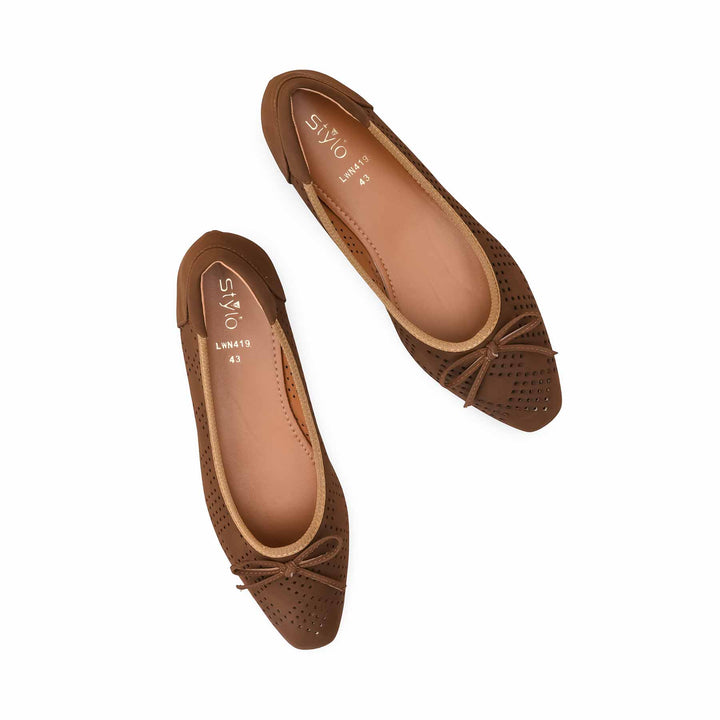 Brown Pumps For Women LWN419