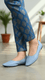 Sky Blue Pumps For Women LWN421