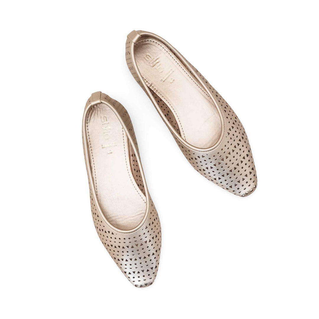 Golden Pumps For Women LWN423