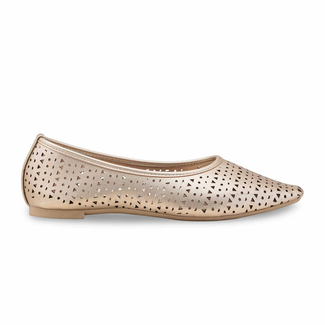 Golden Pumps For Women LWN423