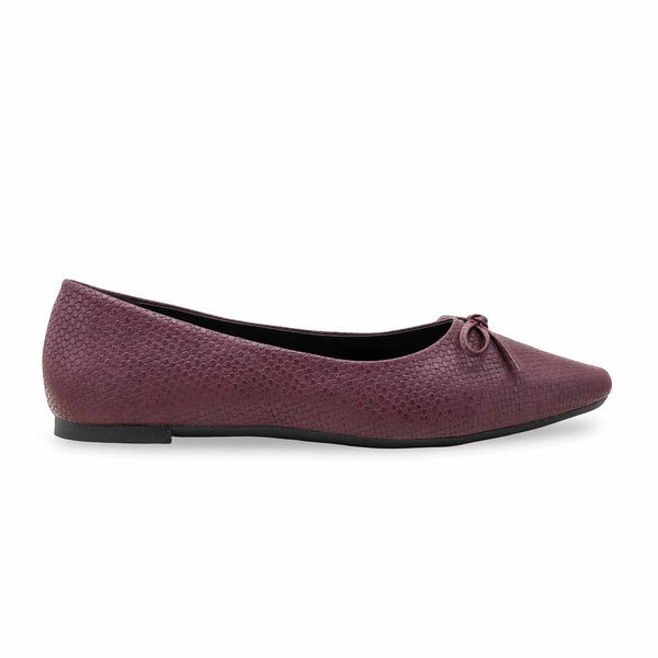 Burgundy Women Pumps LWN424