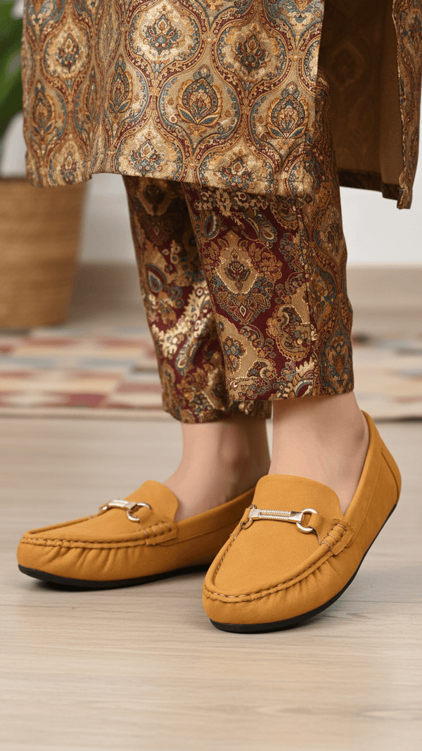 Mustard Women Moccasin LWN427