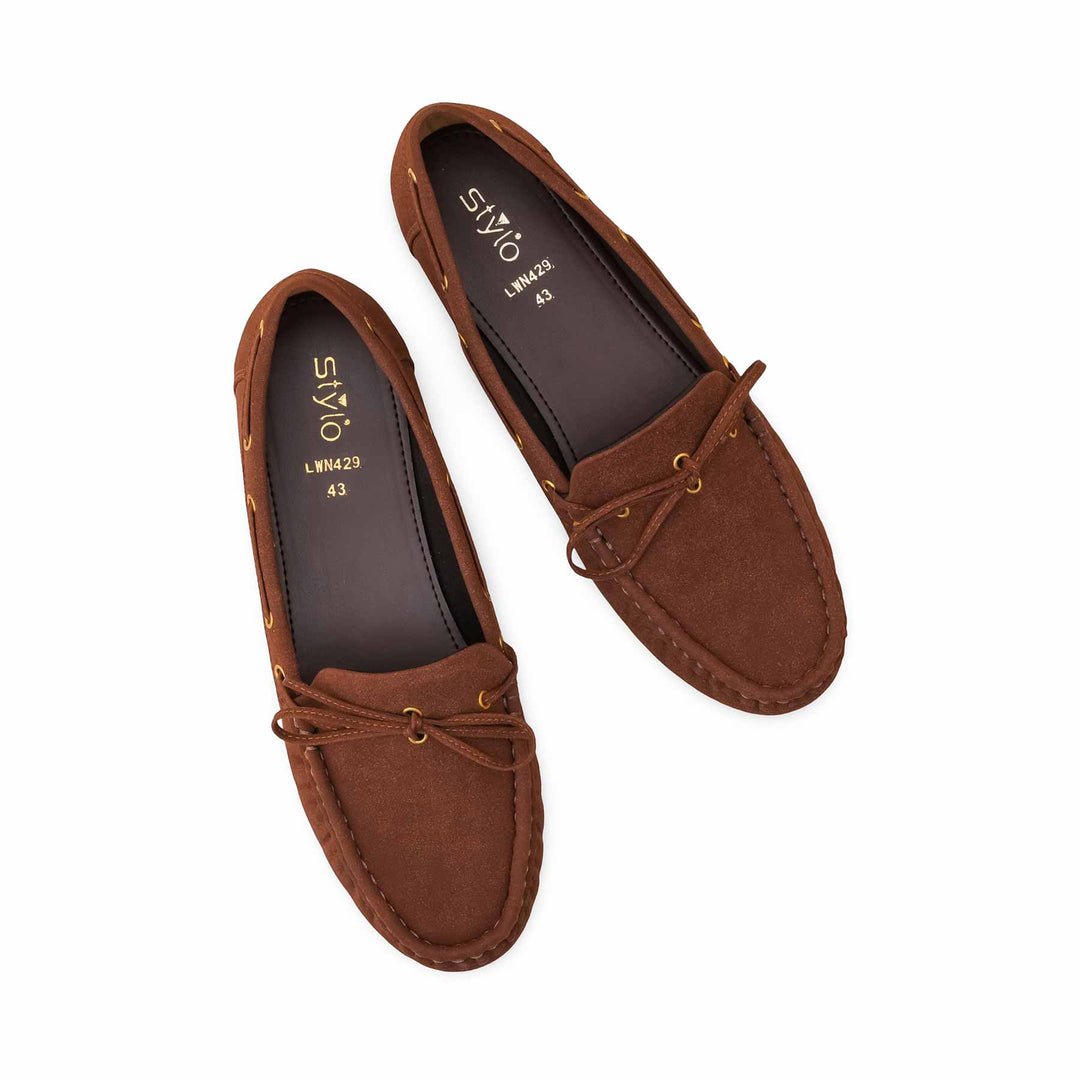Brown Moccasin For Women LWN429