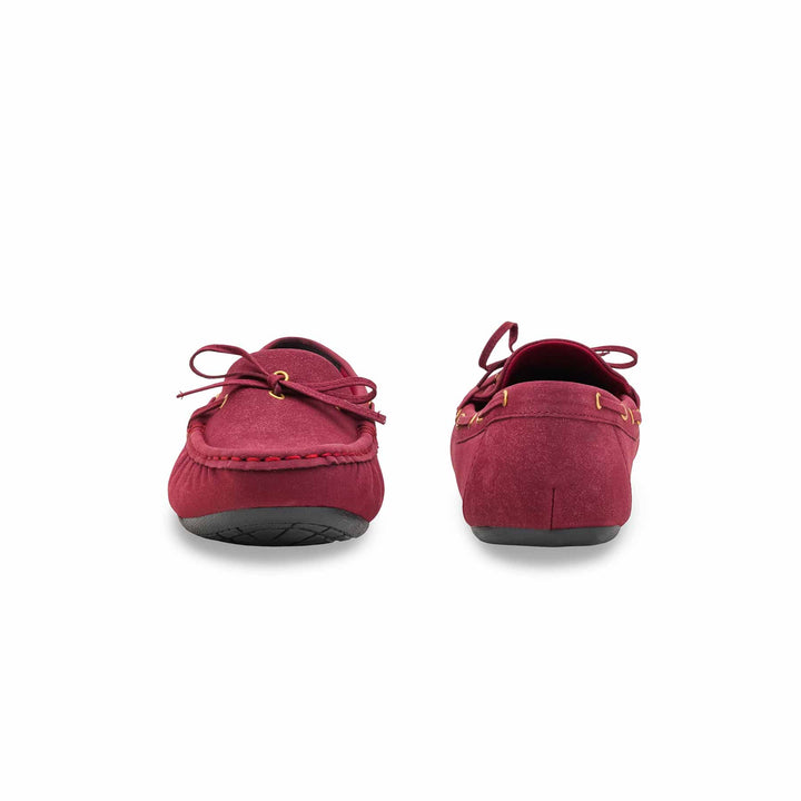 Maroon Moccasin For Ladies LWN429