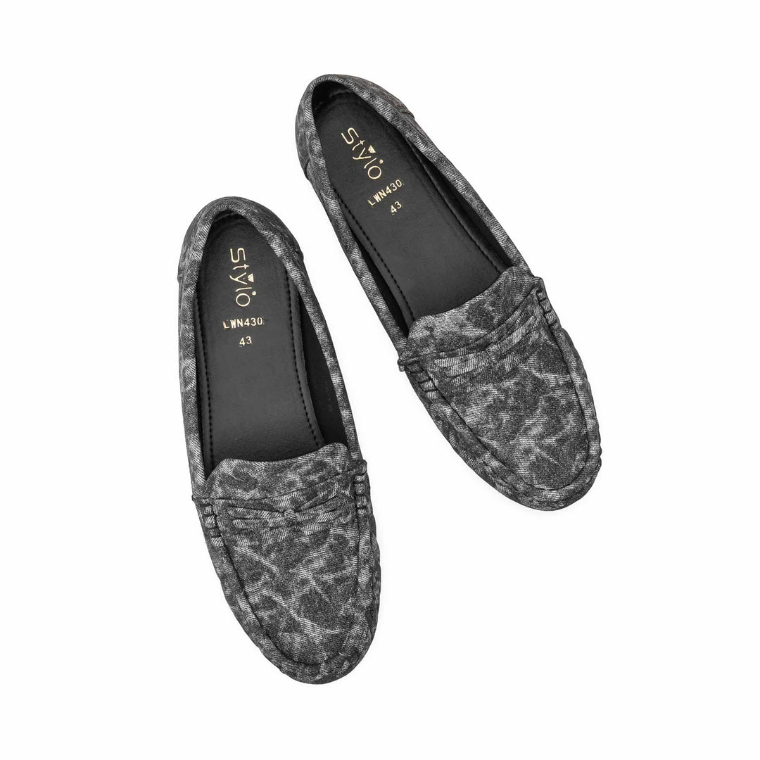 Black Moccasin For Ladies LWN430
