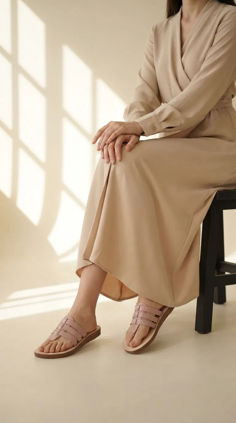 Pink Casual Chappal For Ladies M11317