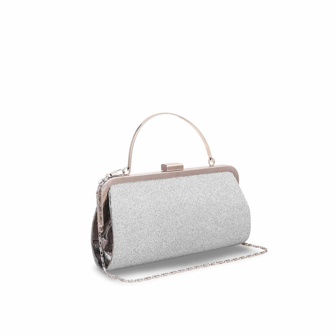 Grey Fancy Clutch P15092