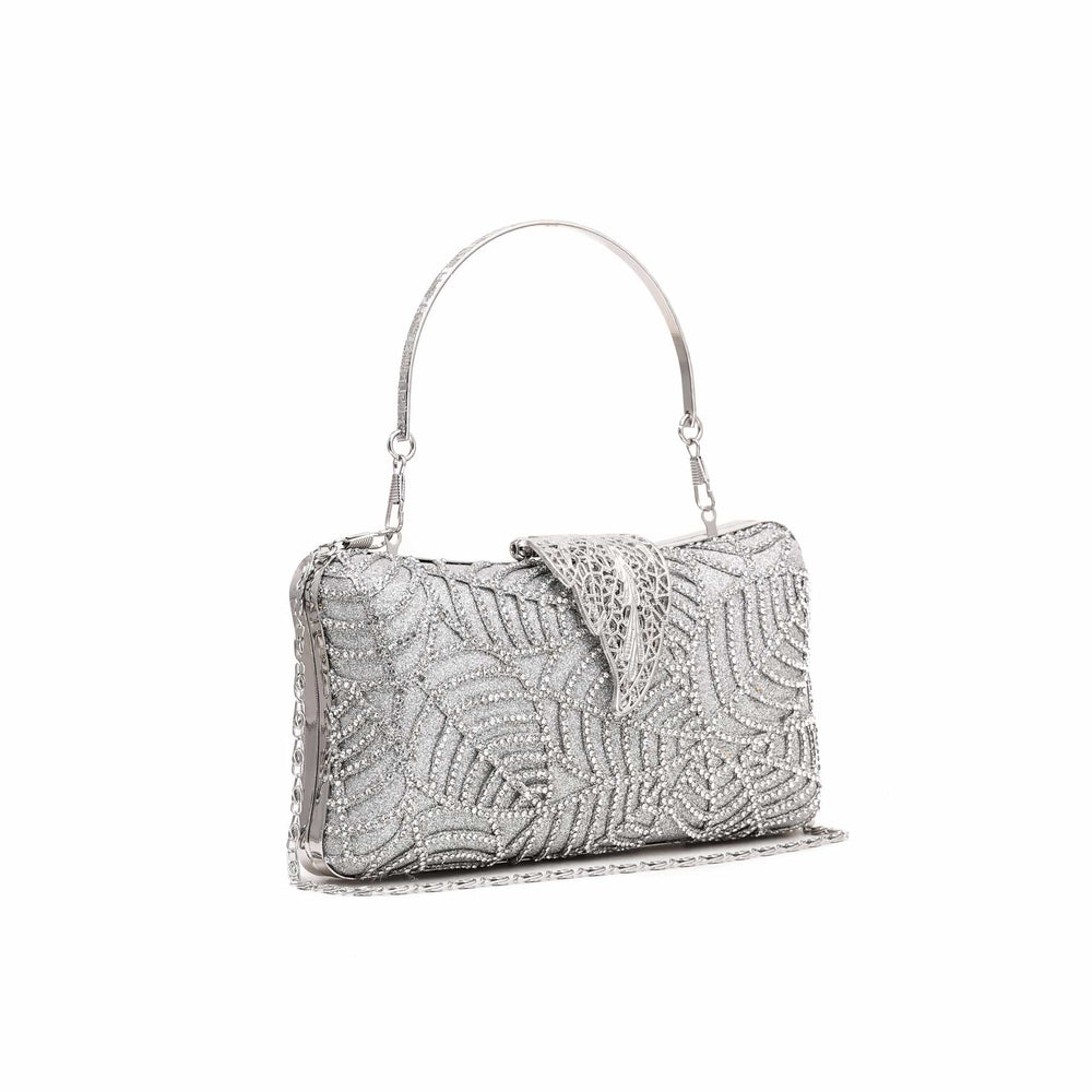 Silver Bridal Clutch P15265